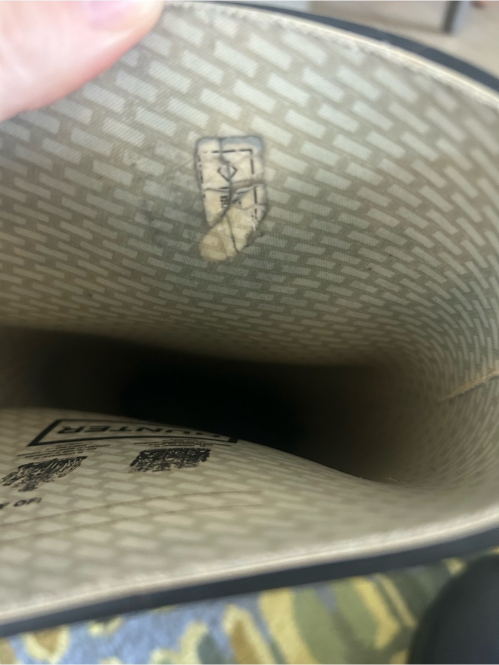 Hunter Black Tall Rain Boots - Picture 9 of 10